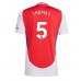 Maillot de foot Arsenal Thomas Partey #5 Domicile vêtements 2024-25 Manches Courtes